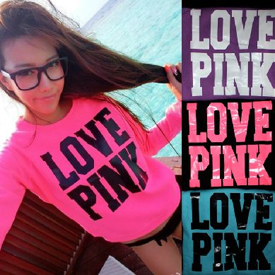 Love pink puloverček