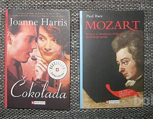 Knjiga Čokolada in knjiga Mozart: 3,50 €/komad