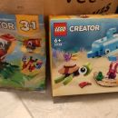 Lego Creator 30581 Tropski papagaj, 31128 Delfin in želva, cena 15€