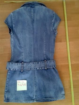 Jeans kratka obleka S/36-38