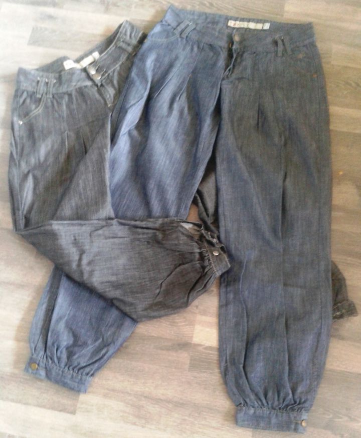 jeans široke hlače