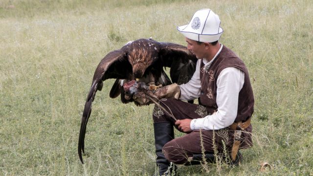 2016 KIRGIZIJA - Lov z orli - foto