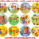 jedilne slike za torte, slike za torte, hostje za torte tri mucke, tri mačke