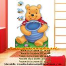Otroške stenske nalepke , otroška dekoracija, nalepke za otroke medo pu