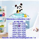 Otroške stenske nalepke , otroška dekoracija, nalepke za otroke panda
