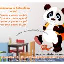Otroške stenske nalepke , otroška dekoracija, nalepke za otroke panda