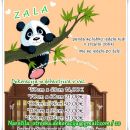 Otroške stenske nalepke , otroška dekoracija, nalepke za otroke panda na vejici