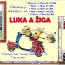 Otroške stenske nalepke , otroška dekoracija, nalepke za otroke Minioni na motorju