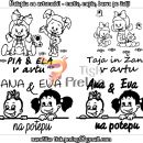 Nalepke za avtomobil sestrici, nalepka otrok v avtu deklici