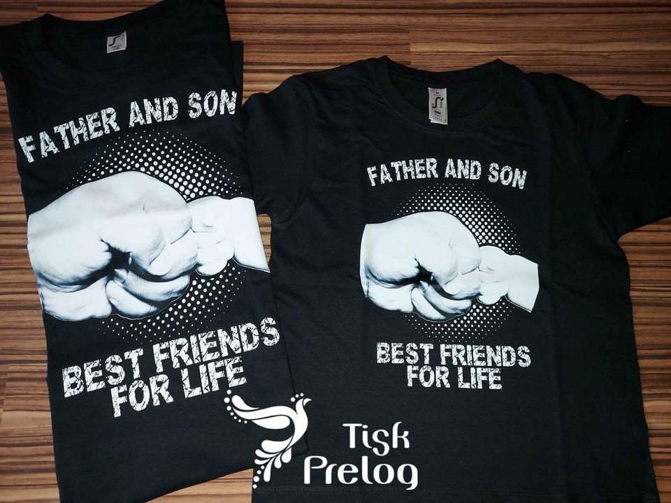 Majica za atija in sina, majica za vaju s sinkom