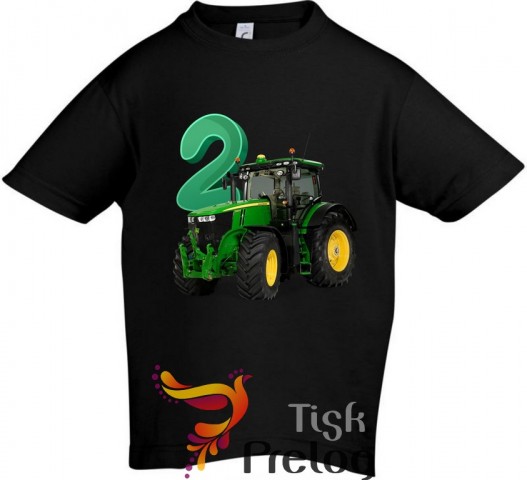 Majica traktor, majica john deere, majica za 2.rojstni dan