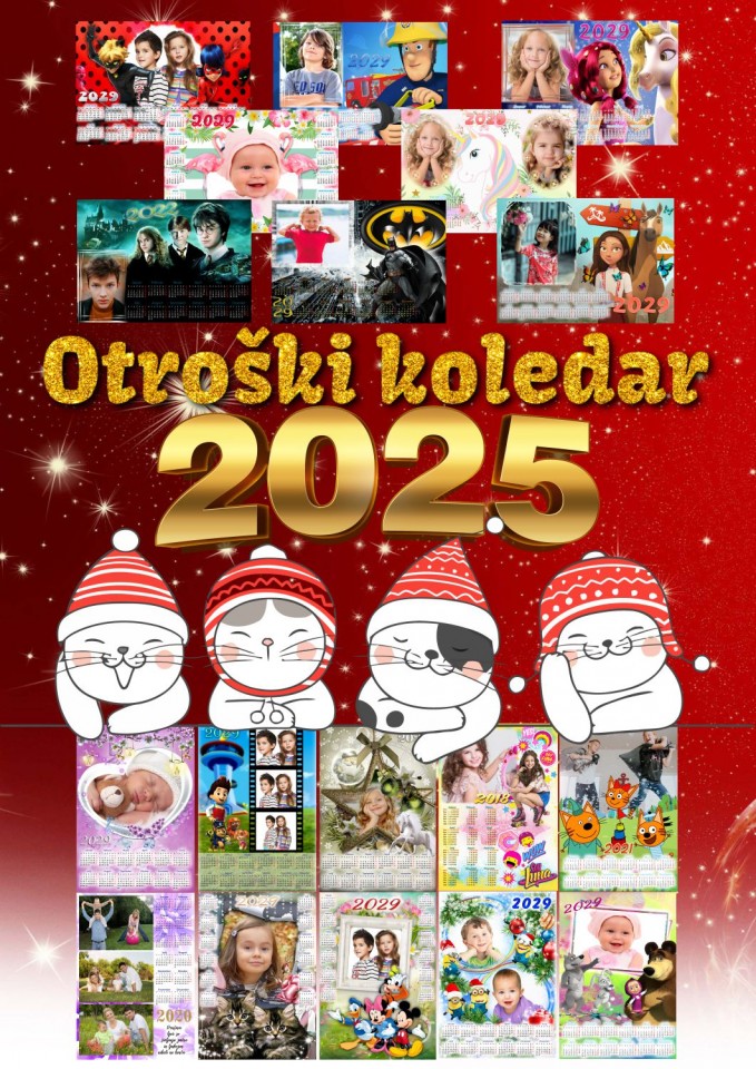 OTROŠKI KOLEDARJI 2025 - foto povečava