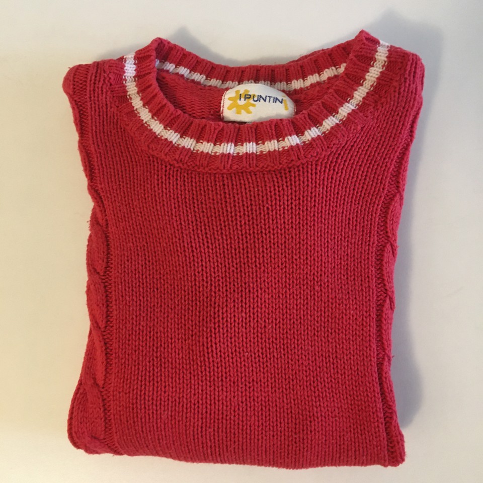 Rdeč pulover, 6 let, 1,50€