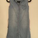 Mehka jeans obleka, 140-146, 7€