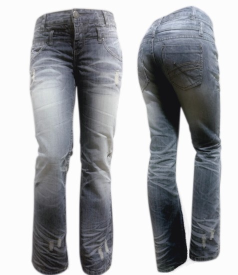 Jeans z dvojnim pasom, xs (34)