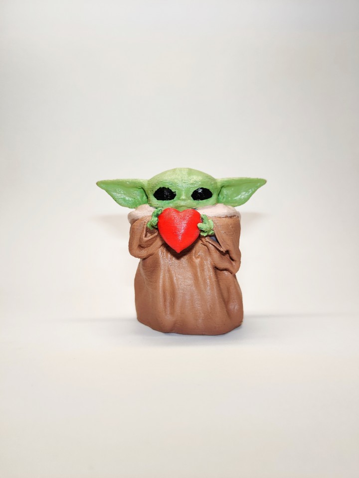 The Mandalorian - Baby Yoda heart - foto povečava