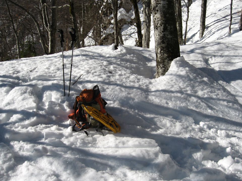 Komna in Bogatinsko sedlo - marec 2013 - foto povečava