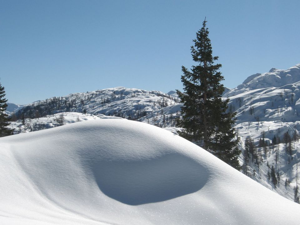 Komna in Bogatinsko sedlo - marec 2013 - foto povečava