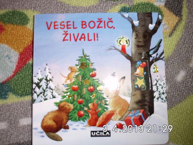 Knjiga Vesel božič živali - 4 eur