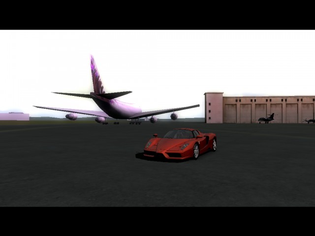 S Ferrarijem na  letališču
Enzo Ferrari