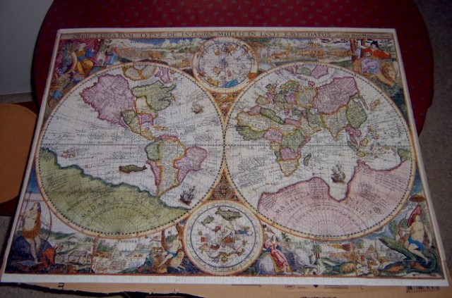 2000 puzzles
98cm x 76cm
zemljevid sveta iz leta 1594