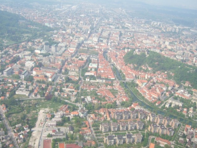 Ljubljana iz zraka - foto