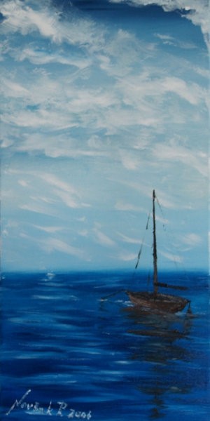 Barka, OLJE,30X60 cm