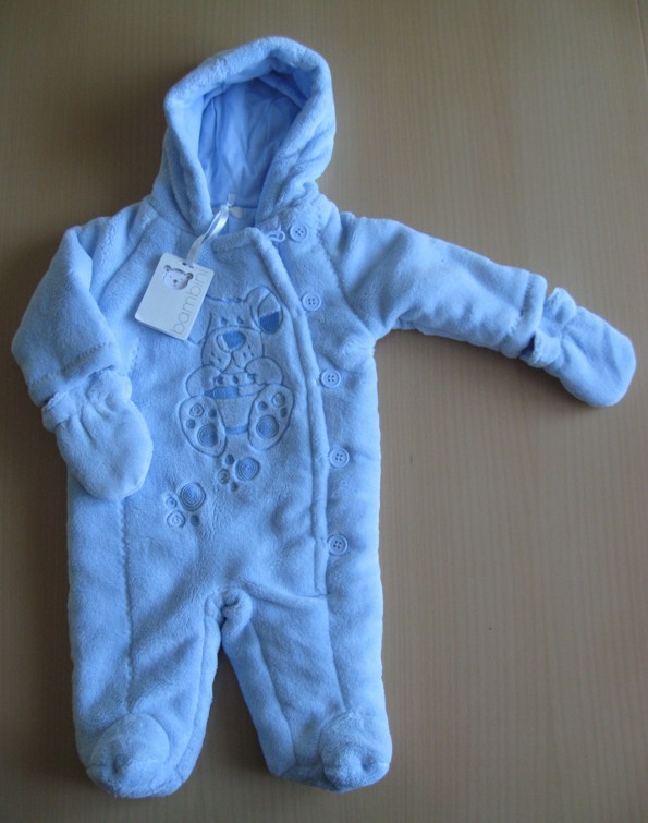 Zimski pliš pajac Bambini, 0-3 m., nov, nerabljen. 12 €