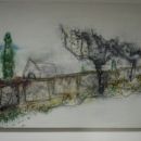 Brez naslova (zidna ograja), 2004, 70x90 cm - akril, olje na platnu