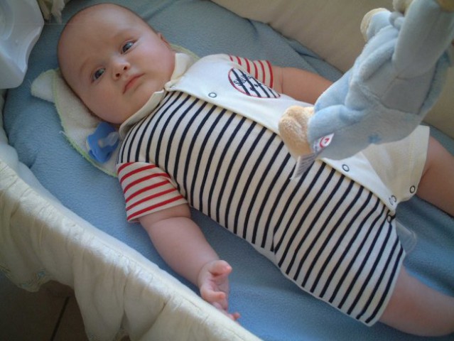 Marine baby... lovely! Grandma Adriana bought this nice suit for PAUL FE!