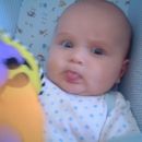 Paul Felipe enjoys making noises and making faces... funny tongue faces...