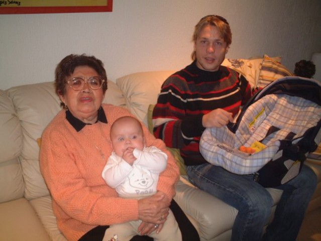 Great Grandma Cristina, Paul Felipe and Daddy!! Lovely picture