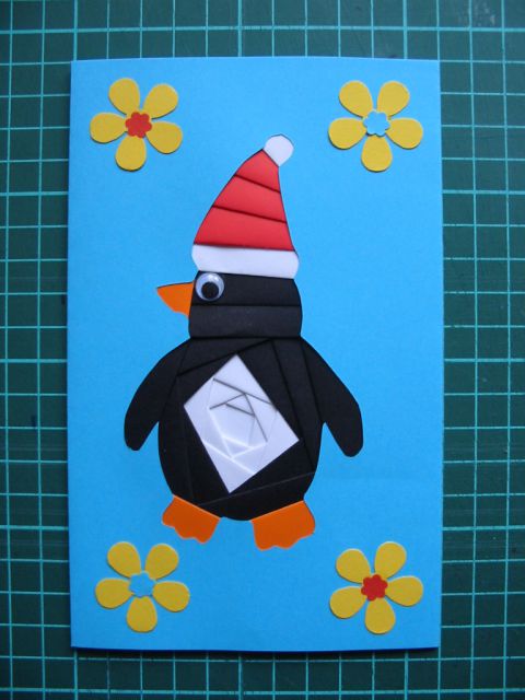 Iris folding-pingvin