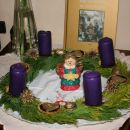 adventni venček na mizi 2009