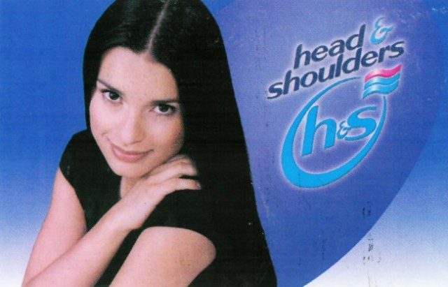 V reklami za Head & Shoulders - foto