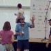 Arafat je dvignu pokal za naj obilnejšo ekipo.