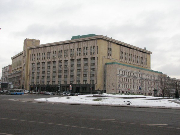 In ena izmed nekdanjih KGB stavb.