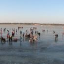 Dogajanje NA zamrzneni reki Songhua.