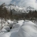 Pogled na greben, ki naju caka jutri.