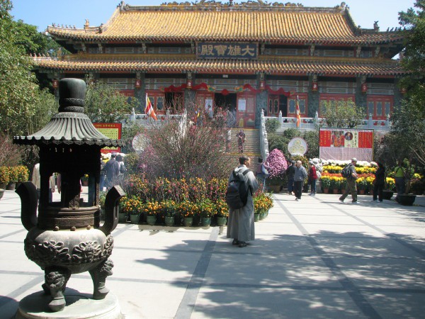 Tempelj v Po Lin samostanu.